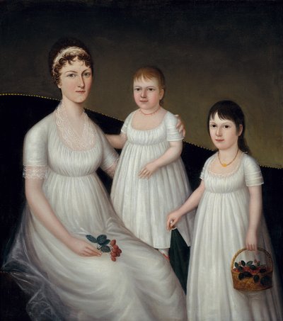 Grace Allison McCurdy und ihre Töchter, Mary Jane und Letitia Grace, ca. 1806 von Joshua Johnson